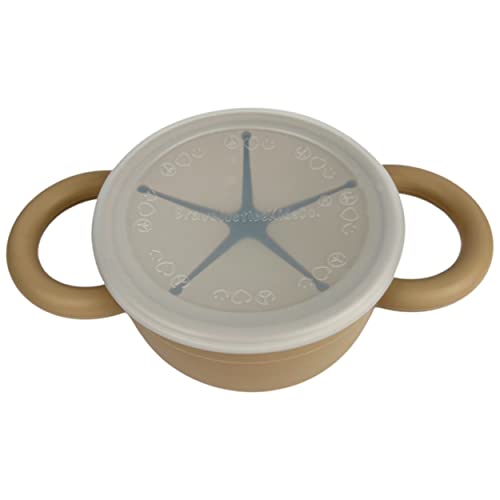 BraveJusticeKidsCo. | Snack Attack II Snack Cup | Collapsible Silicone Snack Container | Toddler and Baby Snack Catcher Lid