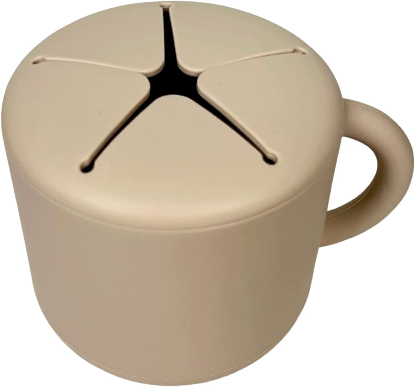 BraveJusticeKidsCo. | SiliSnacker™ Snack Cup | Silicone Snack Container | Toddler and Baby Snack Catcher