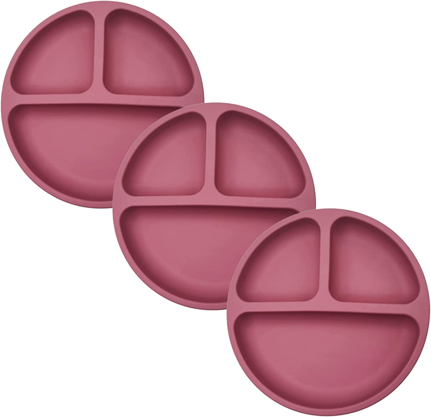BraveJusticeKidsCo. | SiliSteel™ 3 Pack Silicone Plate for Kids and Toddlers | Baby-led feeding | Patent Pending…