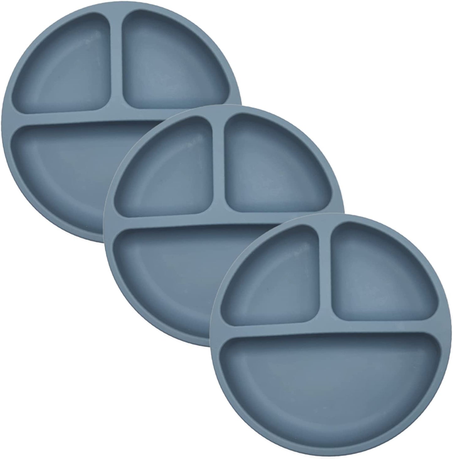BraveJusticeKidsCo. | SiliSteel™ 3 Pack Silicone Plate for Kids and Toddlers | Baby-led feeding | Patent Pending…