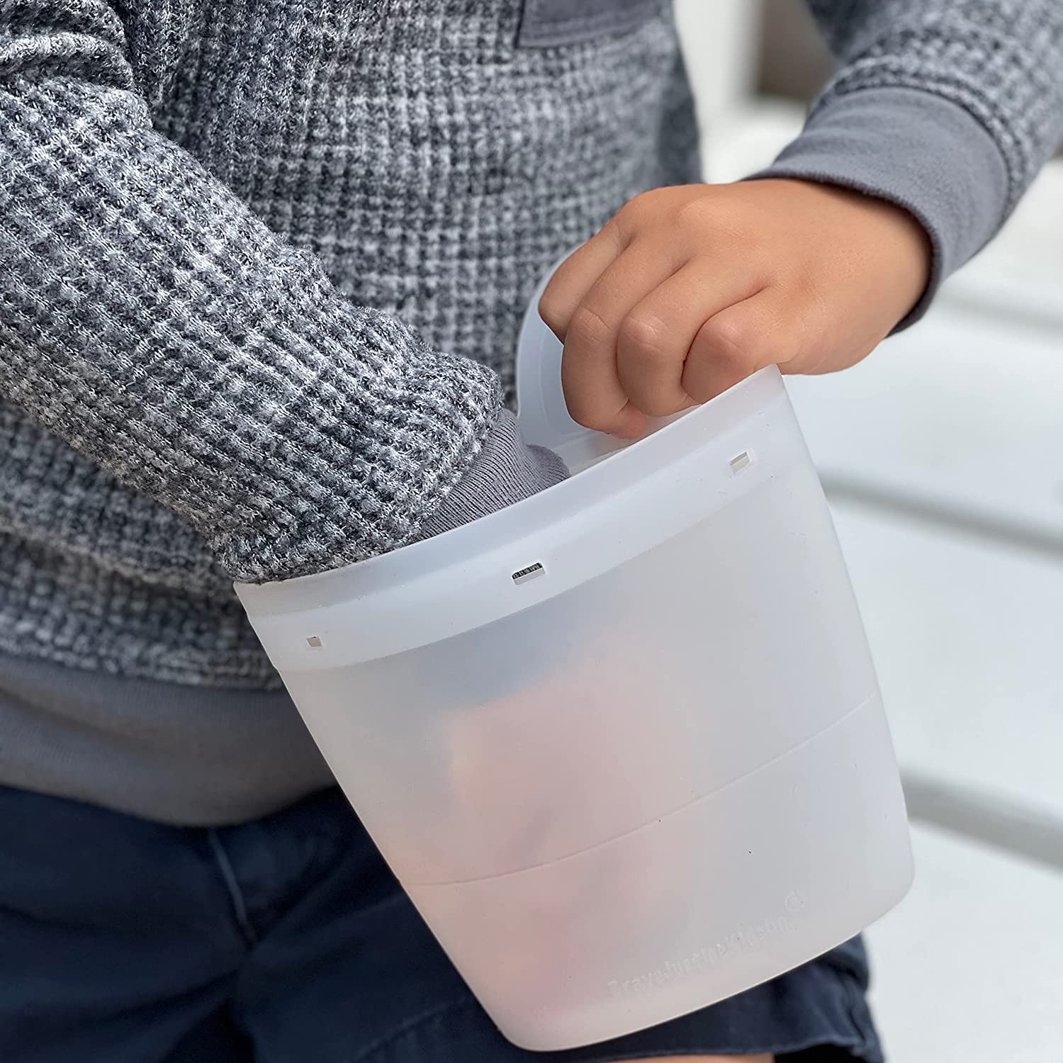 BraveJusticeKidsCo. | Snack Baggie™ Silicone Reusable Food Storage Container for Toddlers