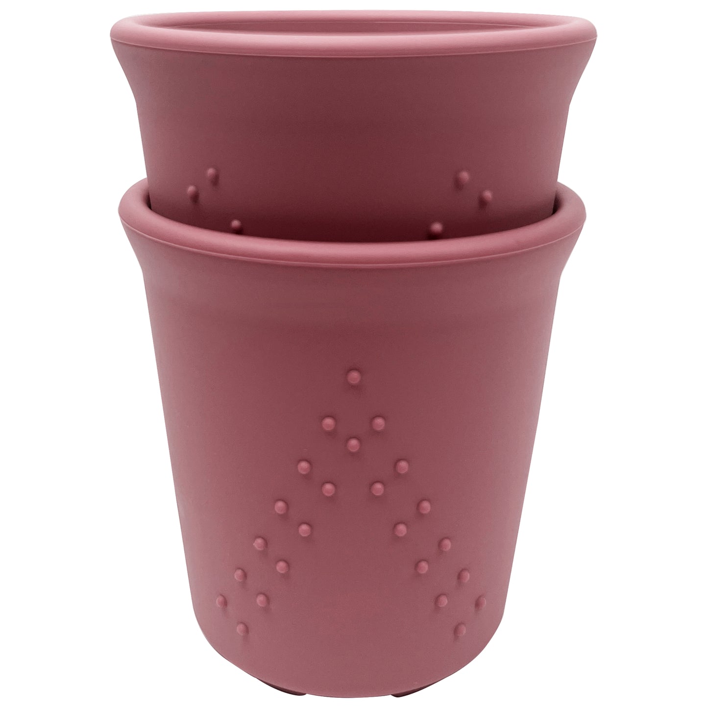 BraveJusticeKidsCo. | SiliSteel™ Drinking Cups | Kids and Toddler Silicone + Steel Dinnerware Cups (2 pack)