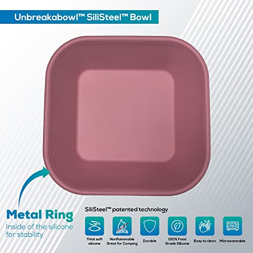 BraveJusticeKidsCo. | SiliSteel™ UnBreakabowl™ Microwave Safe Silicone Bowl | Unbreakable Dinnerware | Family All Ages