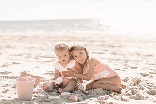 BraveJusticeKidsCo. | Silicone Summer Beach Set XL | Toddler Sandbox Toys | + Beach Bag + Watering Can & Rake