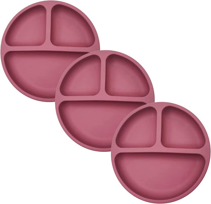 BraveJusticeKidsCo. | SiliSteel™ 3 Pack Silicone Plate for Kids and Toddlers | Baby-led feeding | Patent Pending…